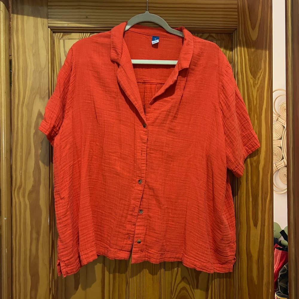 Old Navy Orange Top XL